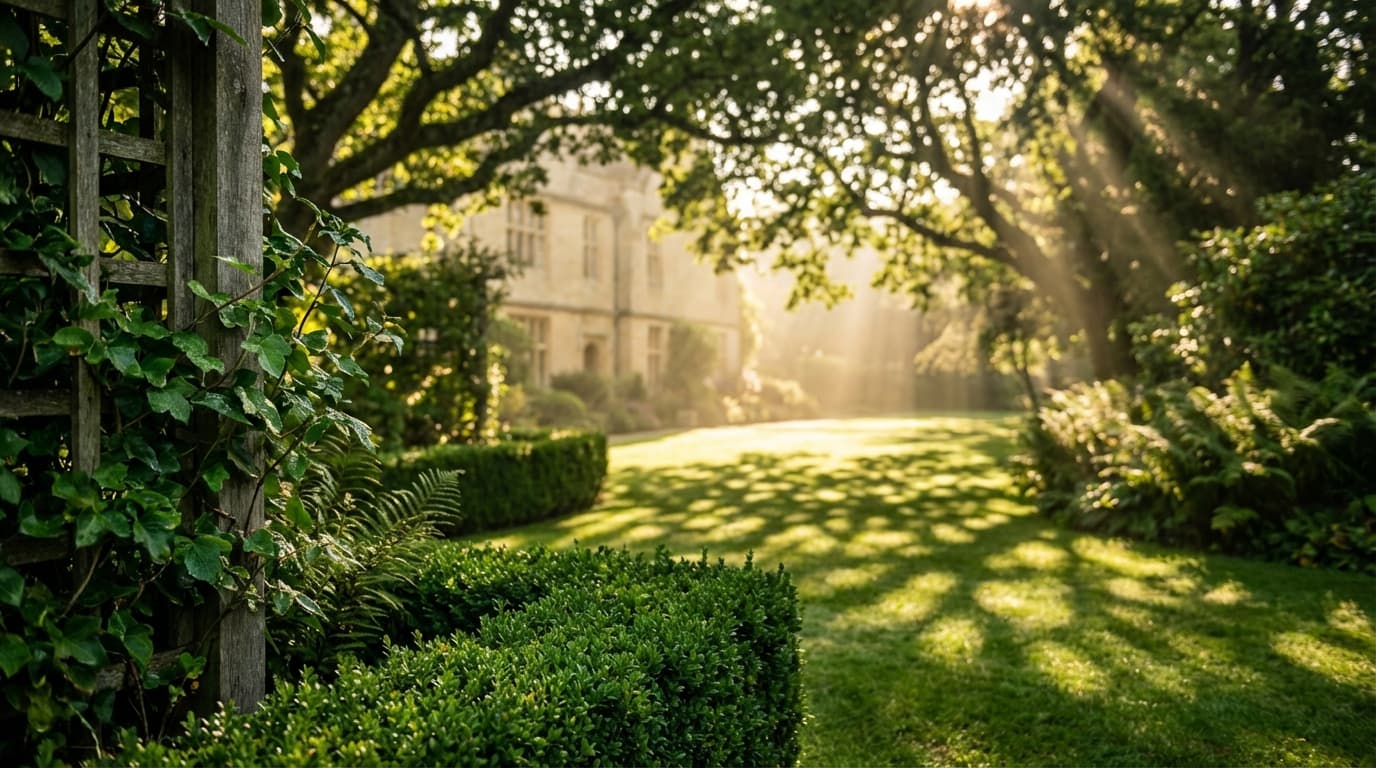 Healthy front garden with ornamental grasses and shrubs